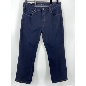 Mott & Bow Jeans Mens 38x30 Blue Oliver Straight Denim Cotton Stretch Denim Dark